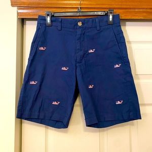 Mens Vineyard Vines Navy cotton Breaker Shorts, Waist 28,American Whales